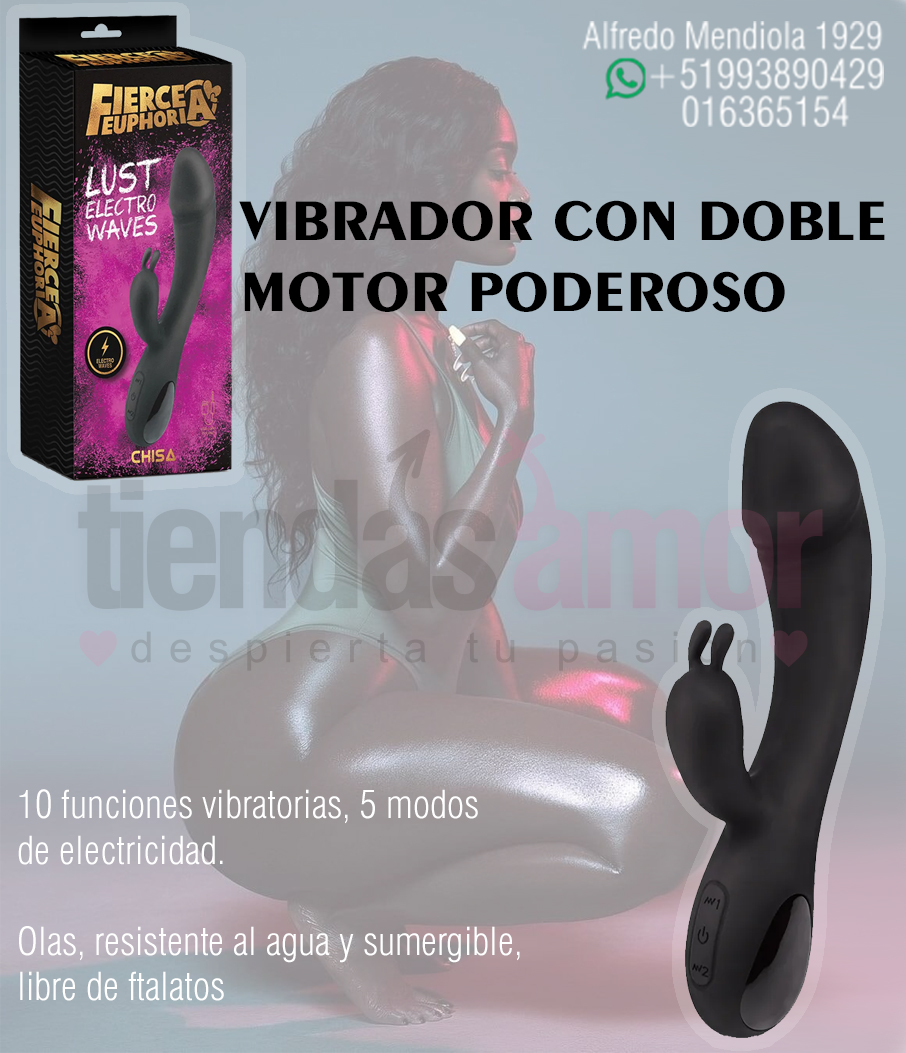 VIBRADOR PARA CLITORIS CONEJITO LUST ELECTRO WAVES